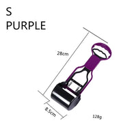 Long-Handle Dog Pooper Scooper – Portable One-Handed Pet Waste Pickup Tool