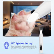 Cordless Rechargeable Dog Hair Trimmer with LED Light