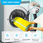 Reusable Shoe Washing Bag – Protective Sneaker Laundry Wash Bag with Zip Closure