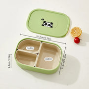 Eco-Friendly Rectangular Microwaveable Lunch Box with Cutlery