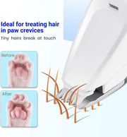 Cordless Rechargeable Dog Hair Trimmer with LED Light