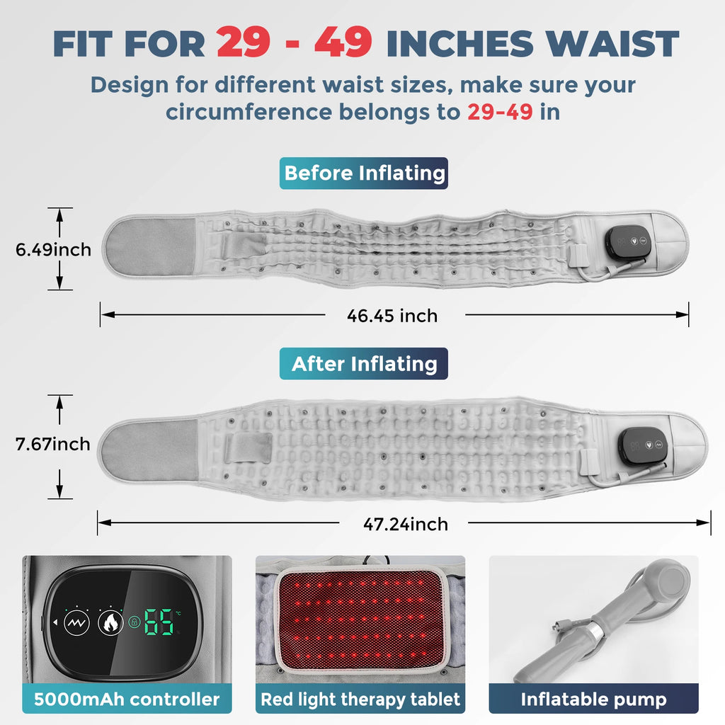 Electric Waist Massager – Lower Back Massage Device for Pain Relief & Relaxation