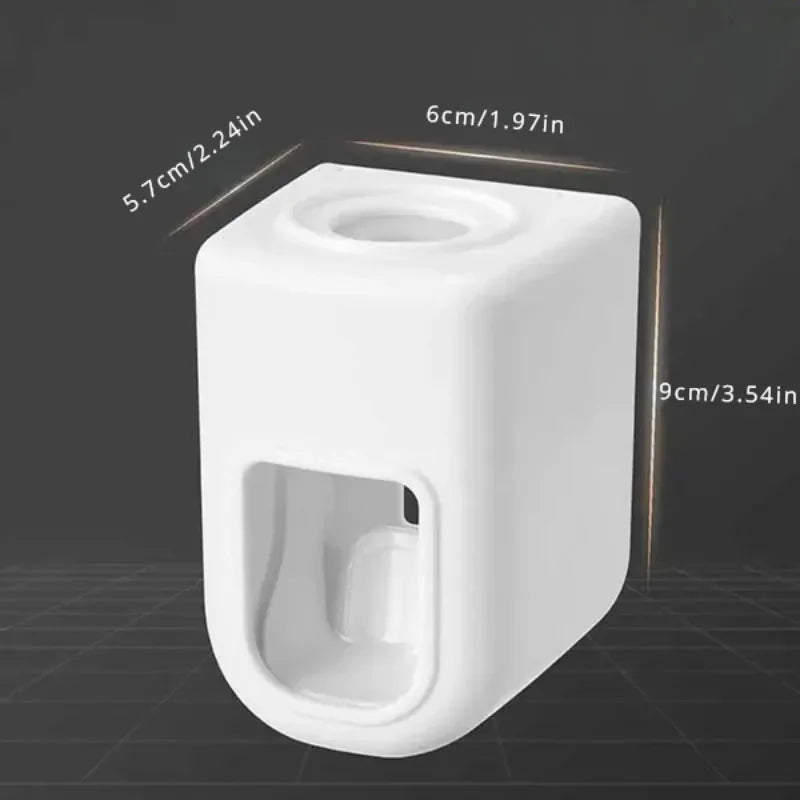 Automatic Wall-Mounted Toothpaste Squeezer & Toothbrush Holder – Waterproof Bathroom Organizer