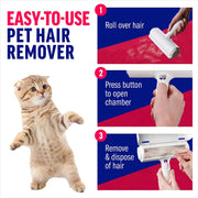 Reusable Pet Hair Remover Roller – Self-Cleaning Lint Brush for Furniture & Clothes
