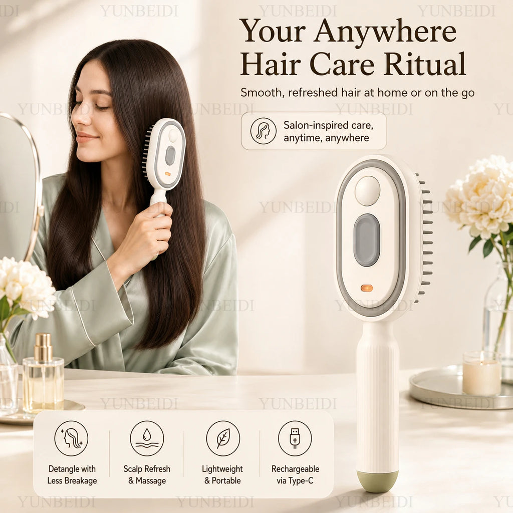 Air Cushion Hair Brush – Scalp Massage Detangling Comb for All Hair Types