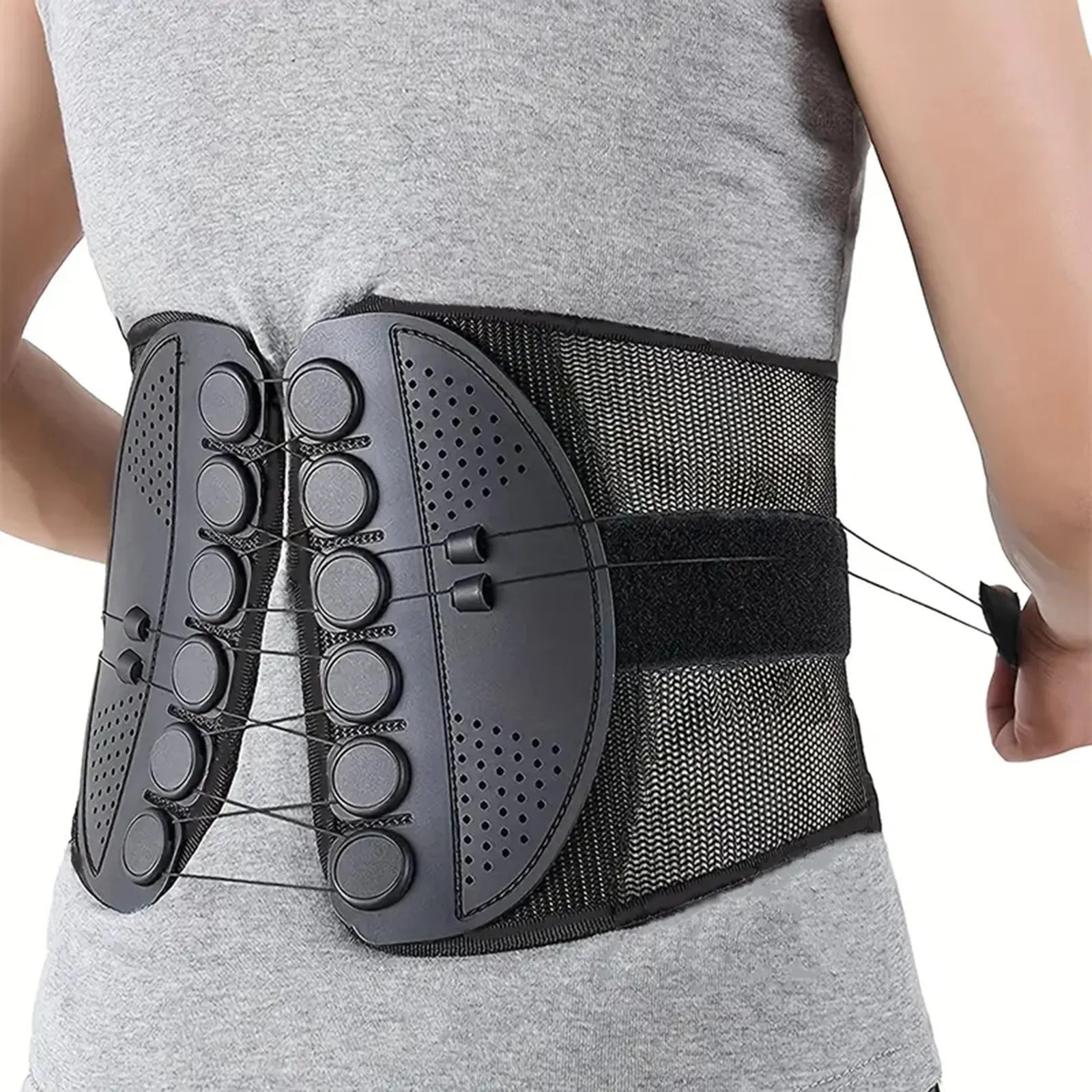 Adjustable Lumbar Support Waist Back Brace – Compression Belt for Lower Back Support, Posture & Daily Comfort