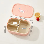 Eco-Friendly Rectangular Microwaveable Lunch Box with Cutlery