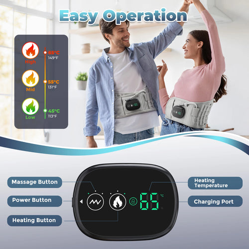 Electric Waist Massager – Lower Back Massage Device for Pain Relief & Relaxation