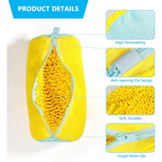 Reusable Shoe Washing Bag – Protective Sneaker Laundry Wash Bag with Zip Closure