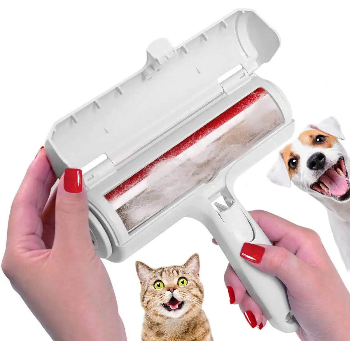 Reusable Pet Hair Remover Roller – Self-Cleaning Lint Brush for Furniture & Clothes